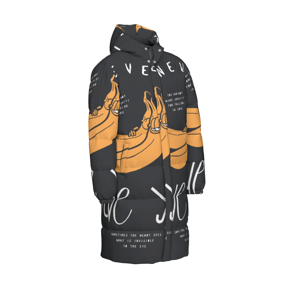 All-Over Print Unisex Long Down Jacket