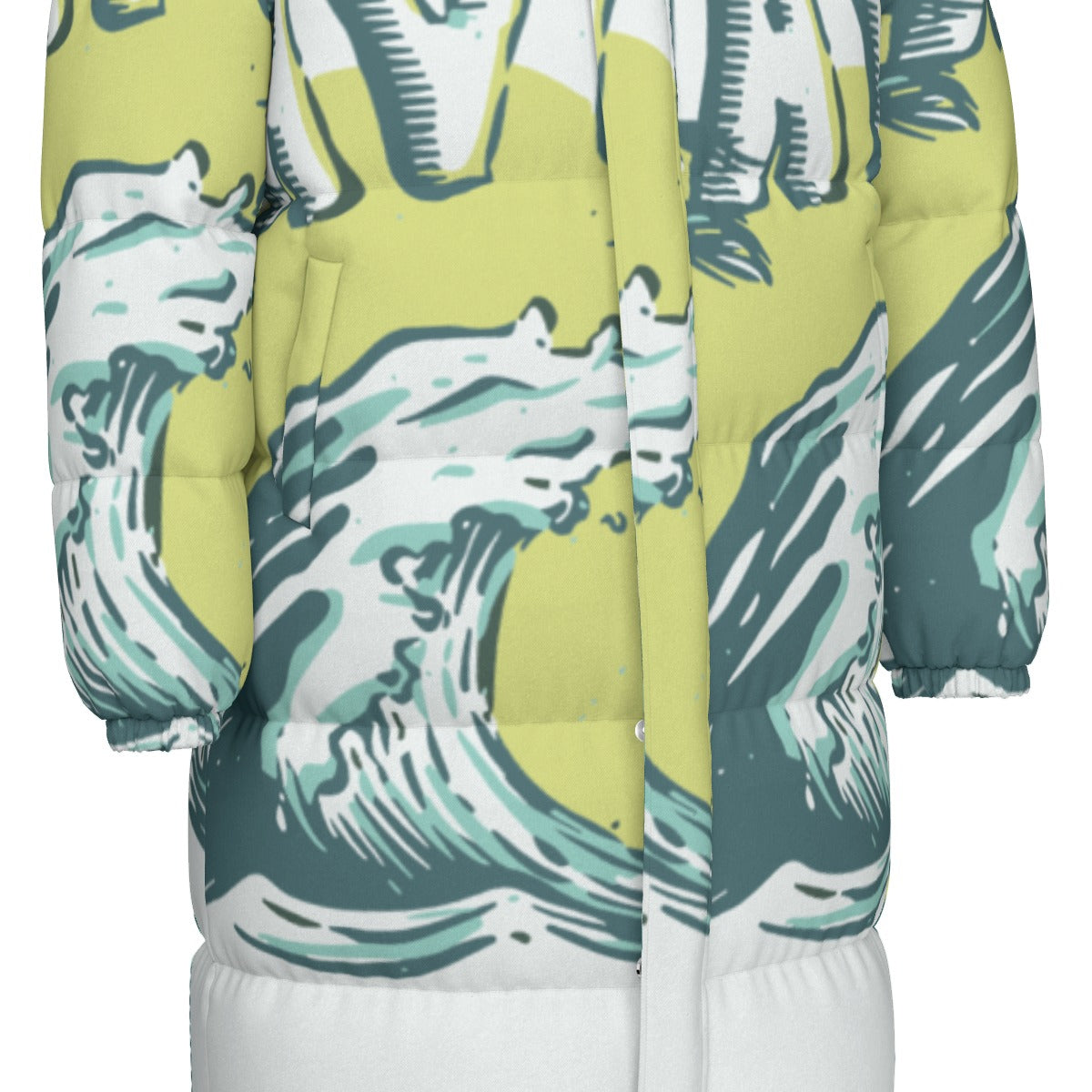 All-Over Print Unisex Long Down Jacket