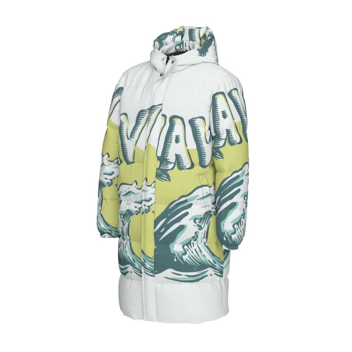 All-Over Print Unisex Long Down Jacket