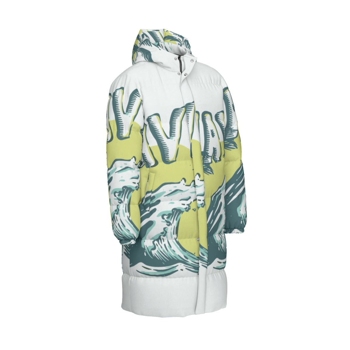 All-Over Print Unisex Long Down Jacket