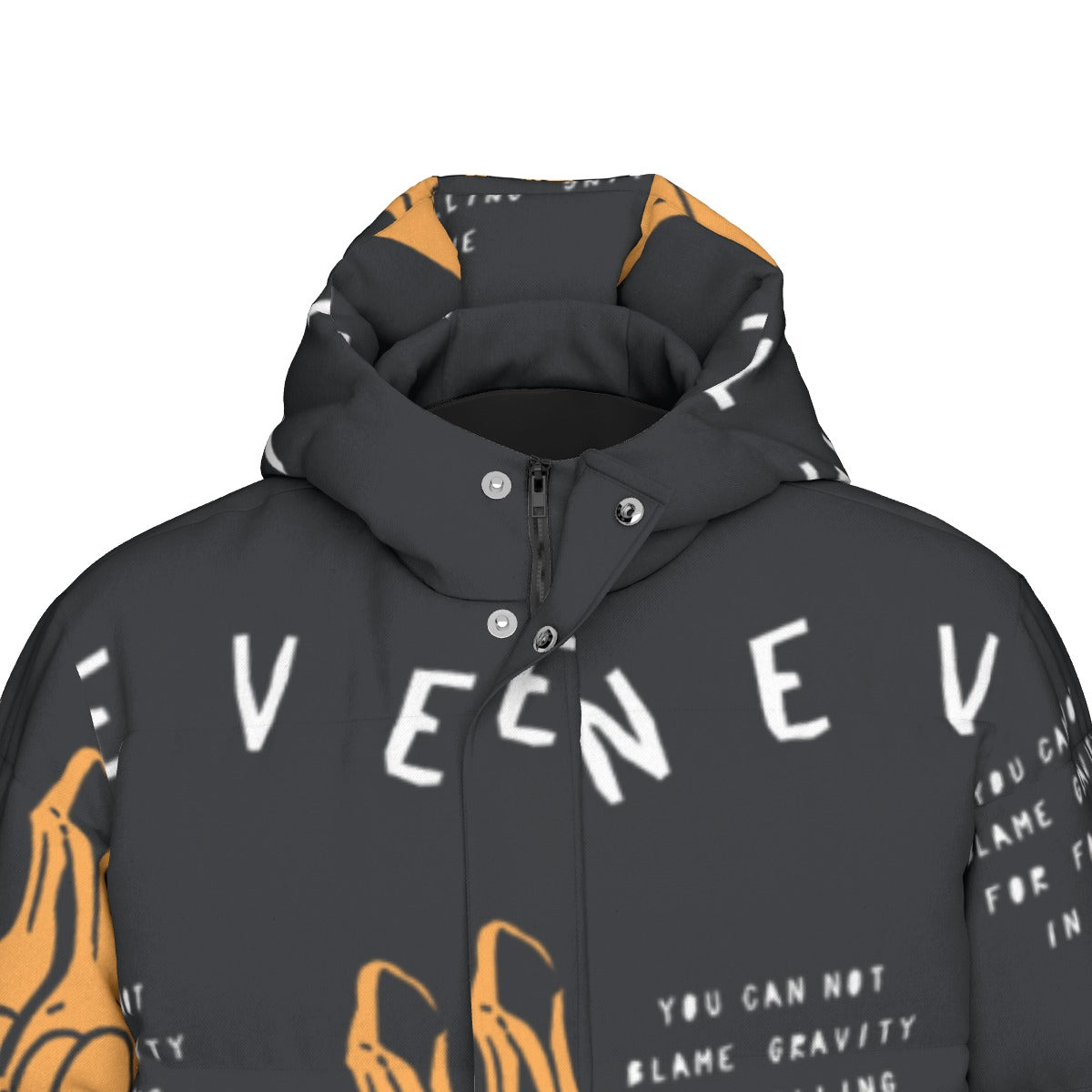 All-Over Print Unisex Long Down Jacket