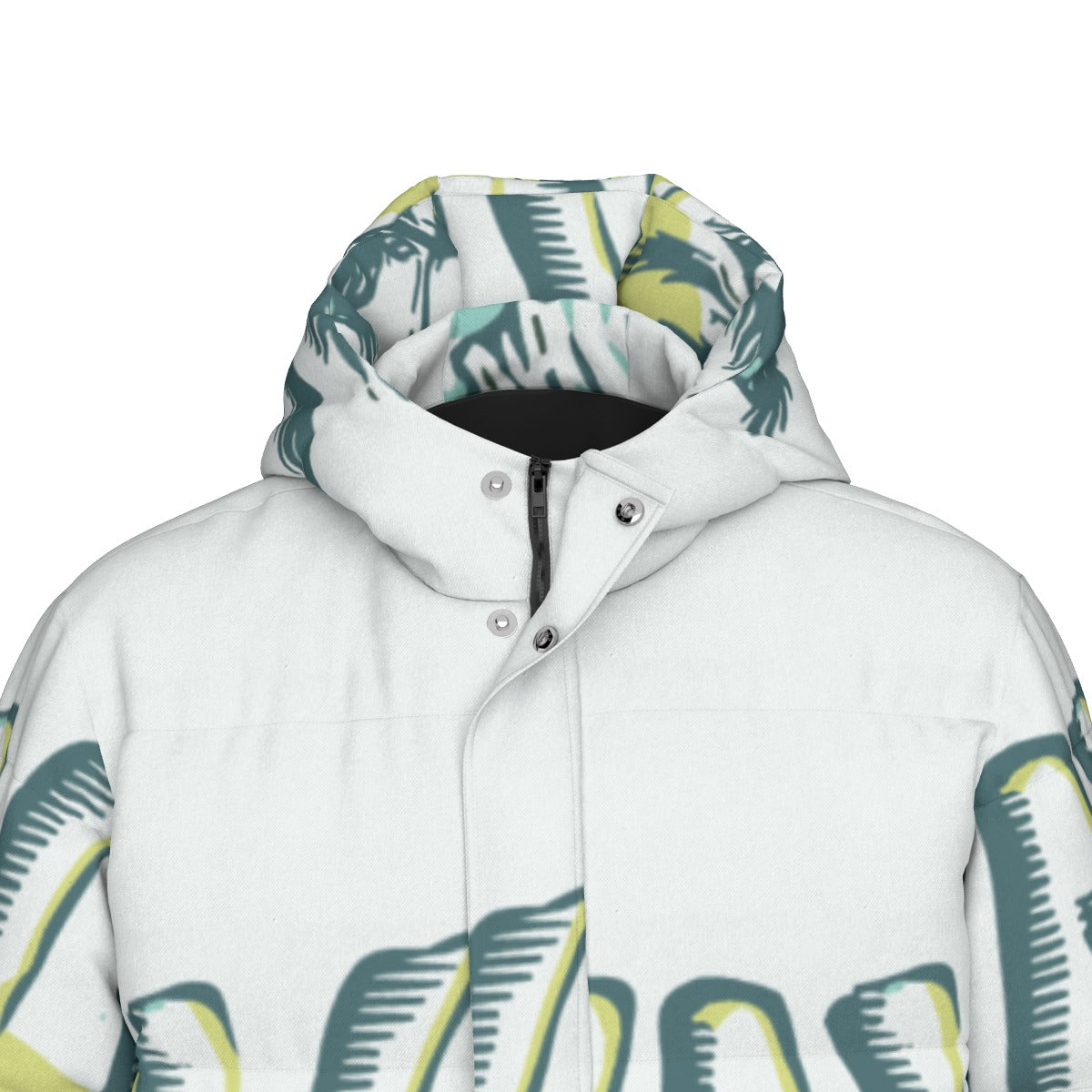 All-Over Print Unisex Long Down Jacket